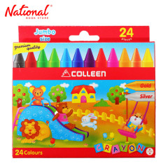 Colleen Jumbo Crayon JC24, 24 Colors - School Supplies -...