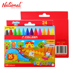 Colleen Jumbo Crayon JC24, 24 Colors - School Supplies - Coloring Supplies