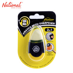 Undo Plastic Eraser with 1 Hole Sharpener 2 in 1 4016011 - School & Office Supplies