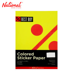 Best Buy Sticker Paper A4, Neon Yellow - School & Office Supplies - Specialty Papers