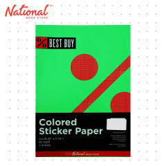 Best Buy Sticker Paper A4, Neon Green - School & Office Supplies