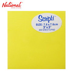 Scripti Sticky Note 3x3 inches Pastel 100 sheets 5 Colors...