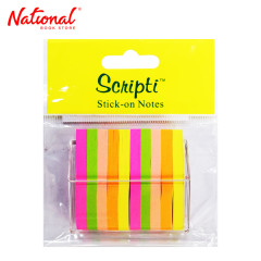 Scripti Sticky Note 50x10 mm 50 Sheets 5 Colors Pad with...