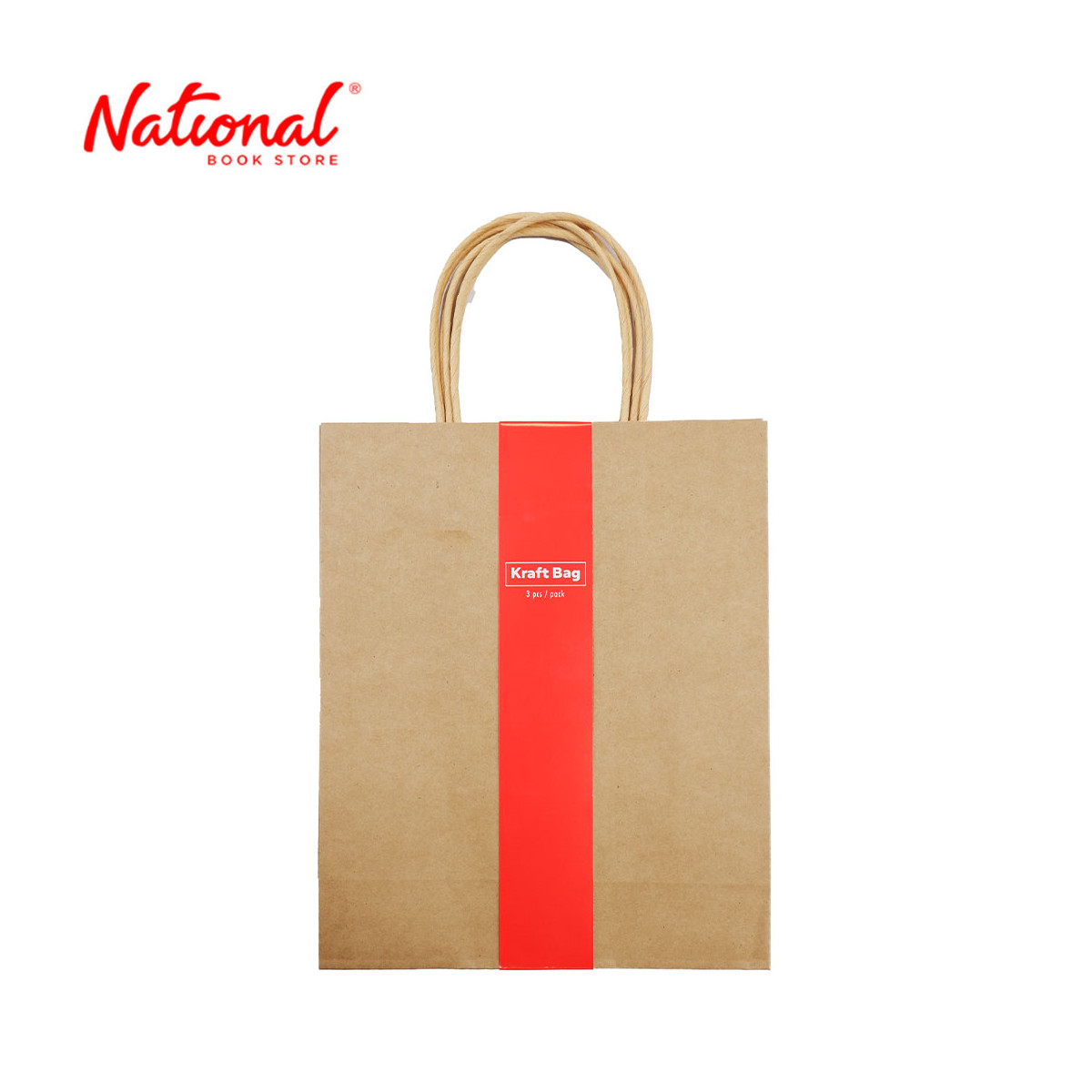 Best Buy Plain Kraft Gift Bag 3's Medium 23x9x28cm - Gifts & Occasion Supplies