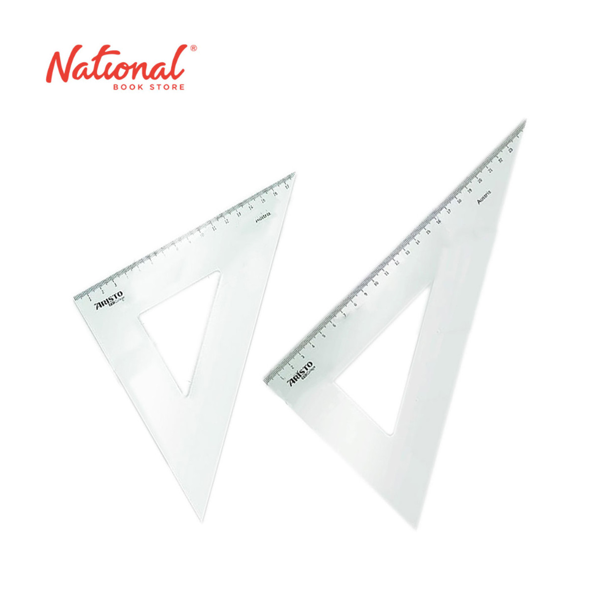 Aristo Triangle Set 45 And 60 Clear 30cm 2s AR23805 - School & Office Supplies - Measuring Devices