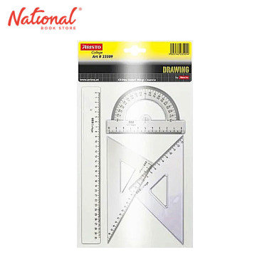 Aristo Geometry Set College Clear 4S AR23509 - School & Office Supplies - Measuring Devices