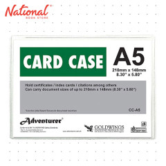 Adventurer Document Card Case Plastic Soft A5 CC-A5 - School & Office Supplies