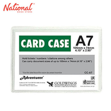 Adventurer Document Card Case Plastic Soft A7 CC-A7 - School & Office Supplies