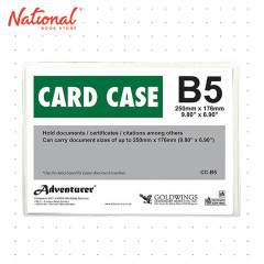Adventurer Document Card Case Plastic Soft B5 CC-B5 - School & Office Supplies