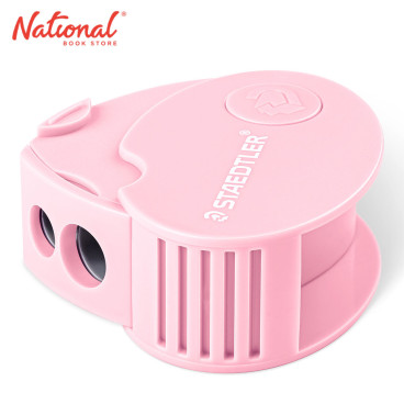 Staedtler Two-Hole Sharpener Tub Blister Pastel Pink 512 PS2BKPA - School & Office Supplies