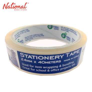 Optima Adhesive Tape B-Roll Clear 24mmx40m - School & Office Supplies - Tapes & Adhesives