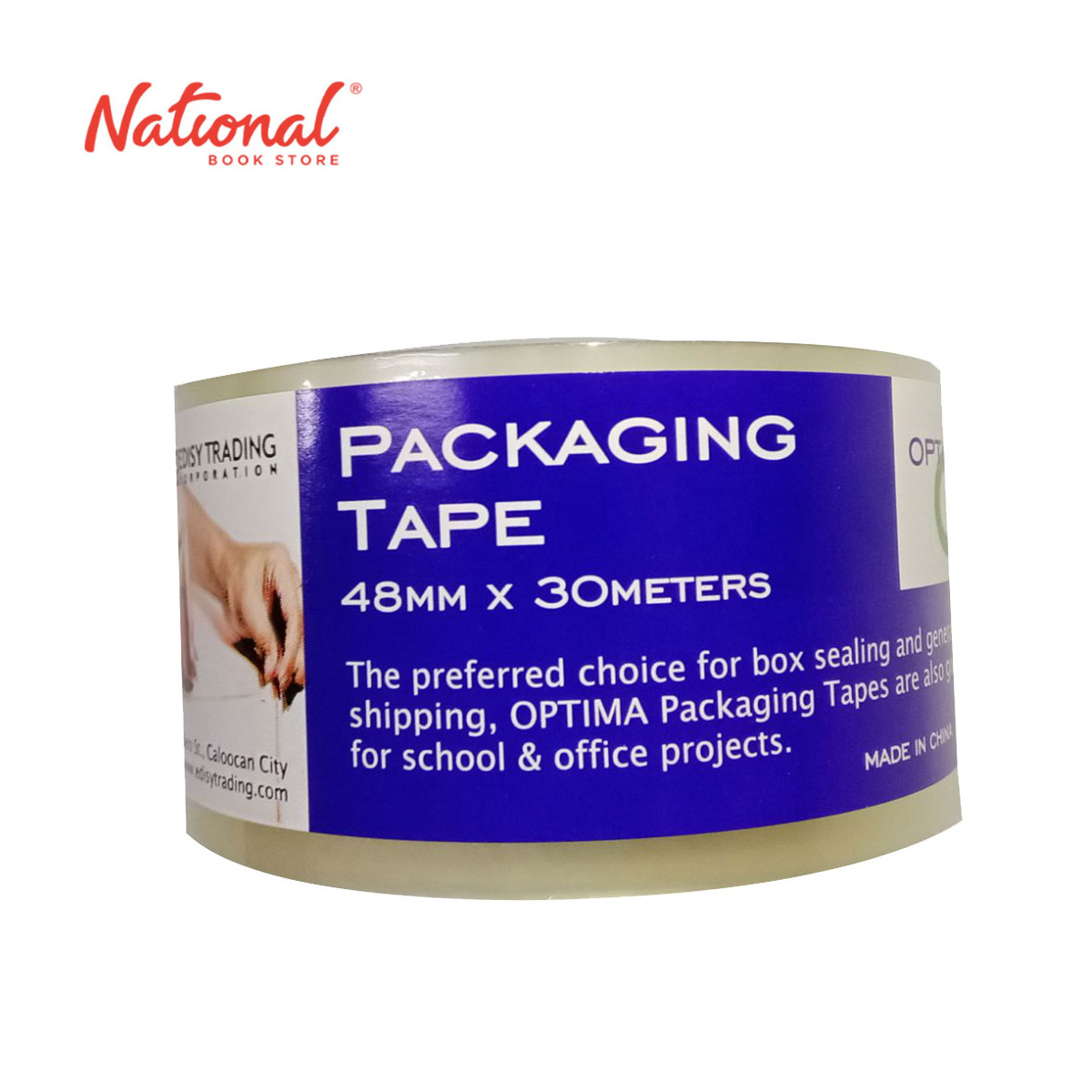 Optima Packaging Tape Clear 48mmx30m - School & Office Supplies - Tapes & Adhesives