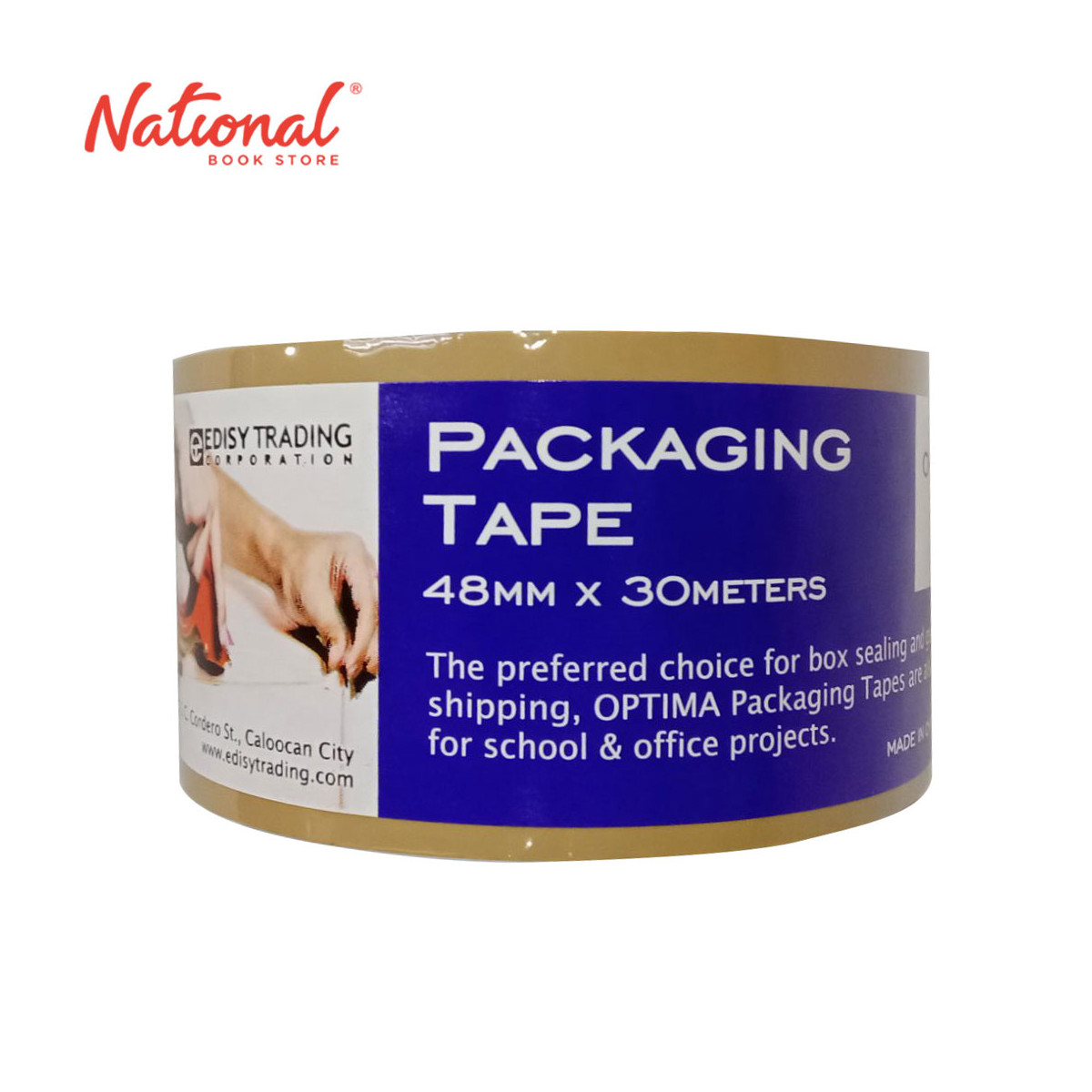 Optima Packaging Tape Tan 48mmx30m - School & Office Supplies - Tapes & Adhesives