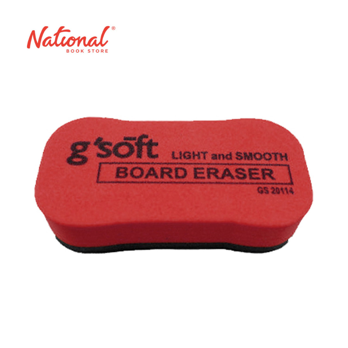G-Soft Board Eraser Light & Smooth Red Mini GS20114 - School & Office Supplies - Teacher's Tools