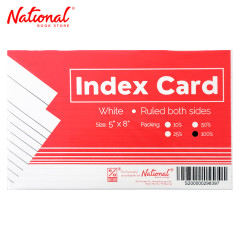 Best Buy Index Card White 5x8 100's Ruled Both Sides - School & Office Supplies