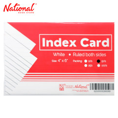 Best Buy Index Card White 4x6 50's Ruled Both Sides -...