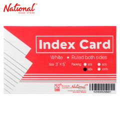 Best Buy Index Card White 3x5 25's Ruled Both Sides -...