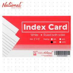 Best Buy Index Card White 3x5 25's Ruled Both Sides - School & Office Supplies