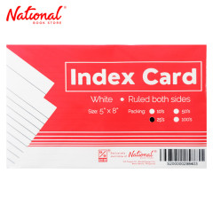 Best Buy Index Card White 5x8 25's Ruled Both Sides -...