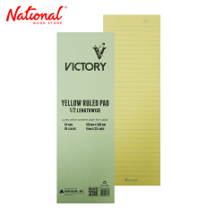 Victory Yellow Pad 1/2 Lengthwise 90 Leaves - School &...