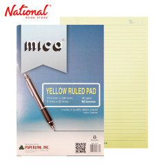 Mica Yellow Pad 80 Leaves - School & Office Supplies