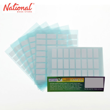 Optima Label Sticker MPLPLN-1232 12x32mm 192's 32 Labels Per Sheets White - School & Office Supplies