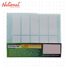 Optima Label Sticker MPLPLN-2151 21x51mm 60's 10 Labels Per Sheets White - School & Office Supplies