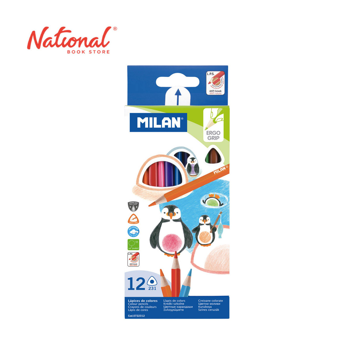 Milan Triangular Colored Pencil 2.9mm - School Supplies - Art Supplies
