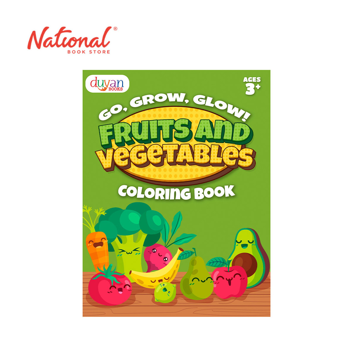 Fruits And Vegetables Coloring Book - Trade Paperback - Activity Books for Kids