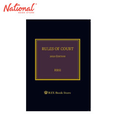 Rules of Court, 2020 Edition by RBSI - Hard Cover -...