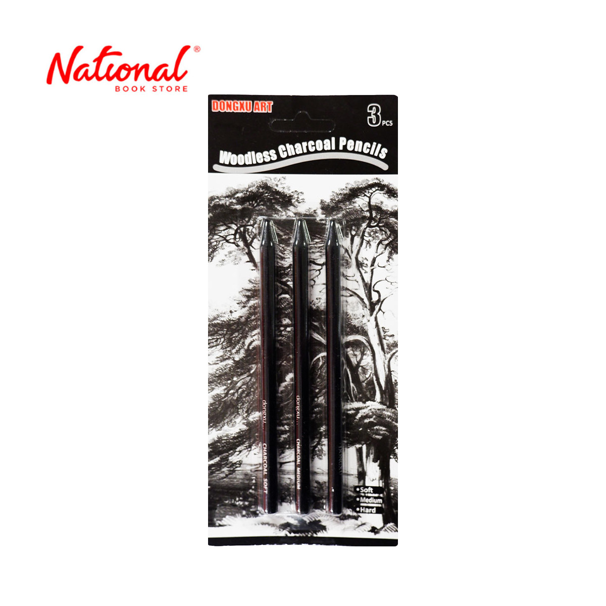 Dongxu Art Woodless Charcoal Pencil Set of 3 - School Supplies - Art Supplies