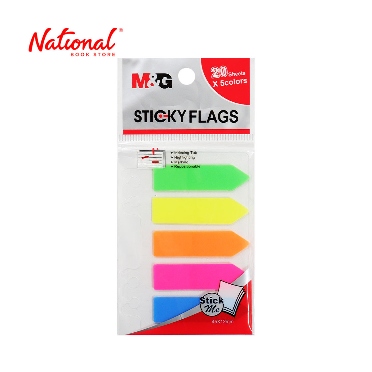 M&G Tape Flag 10X44Mm 5 Colors 100 Sheets - School & Office Supplies - Notepads