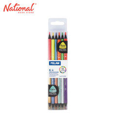 Milan Double-Ended Colored Pencil 07123306 6 Fluo &...