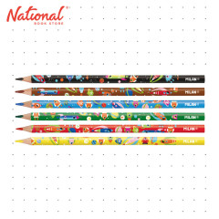 Milan Happy Bots Colored Pencil 072331506HB 6 Colors - School Supplies - Art Supplies