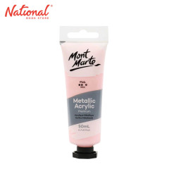 Mont Marte Metallic Acrylic Color 50ml Pink PMMT5002 -...
