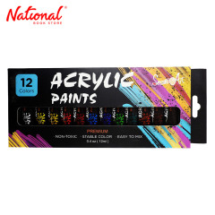Seamiart Acrylic Paint Set SA-BX-12 12 Colors - School Supplies - Art Supplies