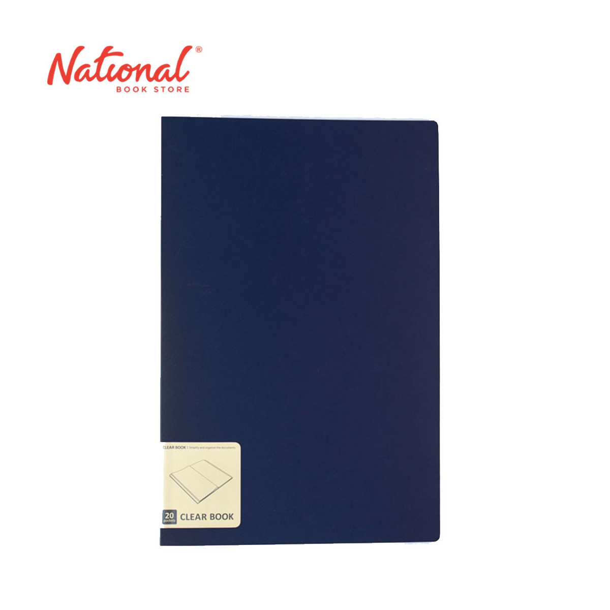 Aquadrops Clearbook Fixed N5000FC Navy Blue Long 20sheets - School & Office - Filing Supplies