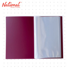 Aquadrops Clearbook Fixed N5000FC Red Long 20sheets - School & Office - Filing Supplies