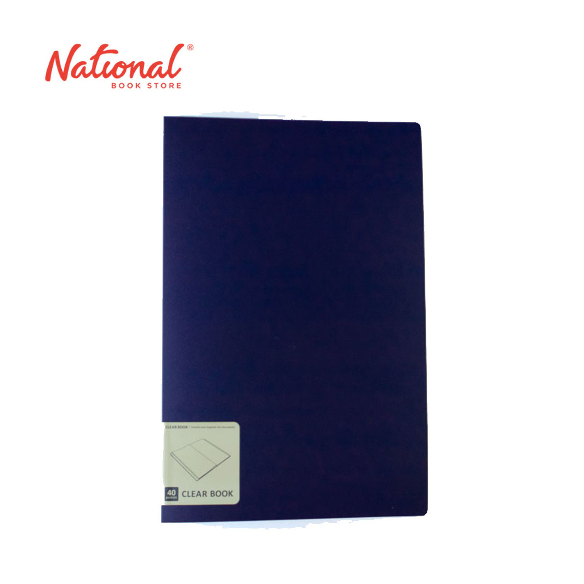 Aquadrops Clearbook Fixed N5001FC Navy Blue Long 40sheets - School & Office - Filing Supplies