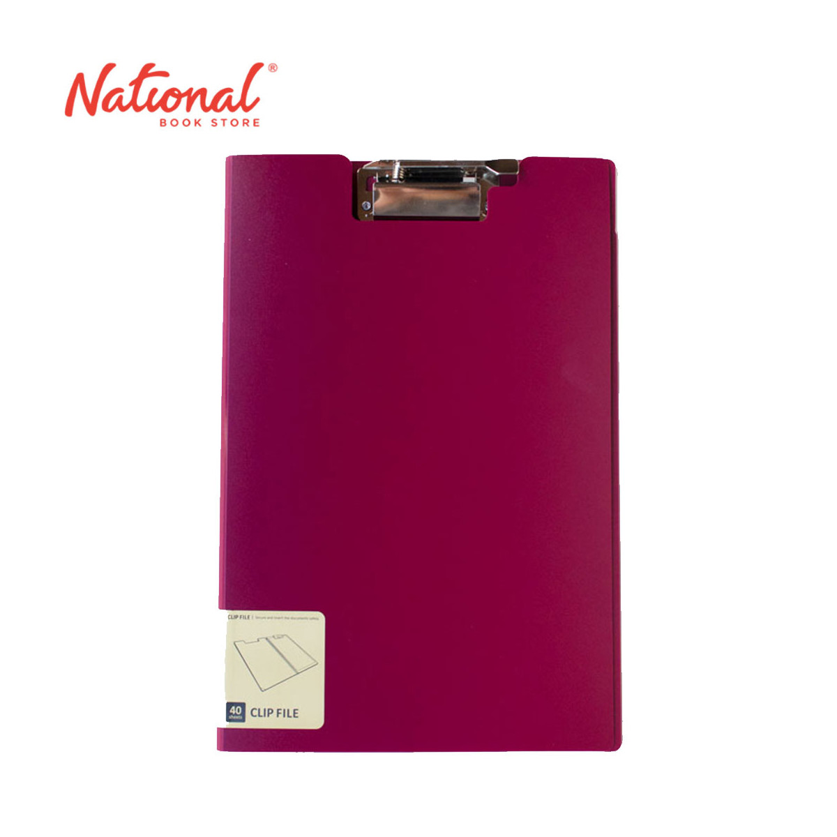 Aquadrops Folder Punchless F5035FC Red Long Top - School & Office Supplies - Filing Supplies