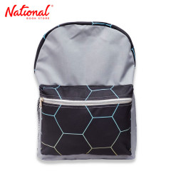 Backpack 16 inches, Black Hexagon - School Bags