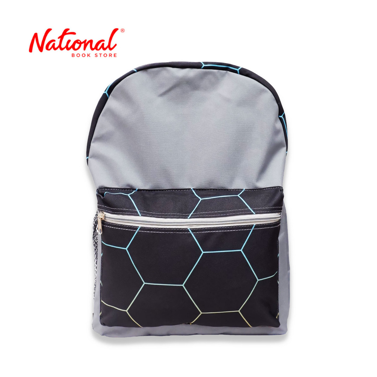 Backpack 16 inches, Black Hexagon - School Bags