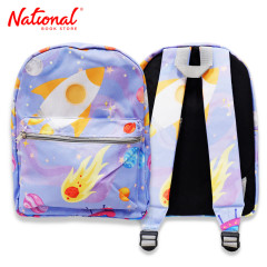 Backpack Full Print 14 inches, Light Space and Rocket - School Bags