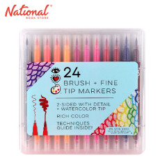 iHeartArt Brush + Fine Tip Marker 24 Assorted Colors in...