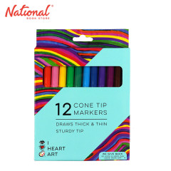 iHeartArt Cone Tip Markers 12 Assorted Colors 6012 - Arts...
