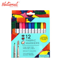 iHeartArt Fabric Marker in 12 Assorted Colors 6412 - Arts...