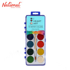 iHeartArt Semi-moist Watercolor Set 12 Colors 2212 - Arts & Crafts Supplies
