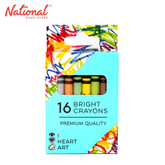 iHeartArt Wax Crayons in 16 Bright Colors 4216 - Arts & Crafts Supplies