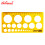 Jinsihou Circular Template Yellow 4361 - Drawing & Technical Supplies