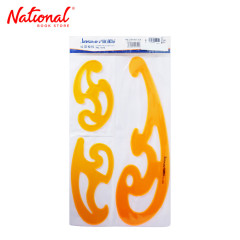 Jinsihou French Curve Orange 3s 4392 - College Essentials - Drawing & Technical Supplies